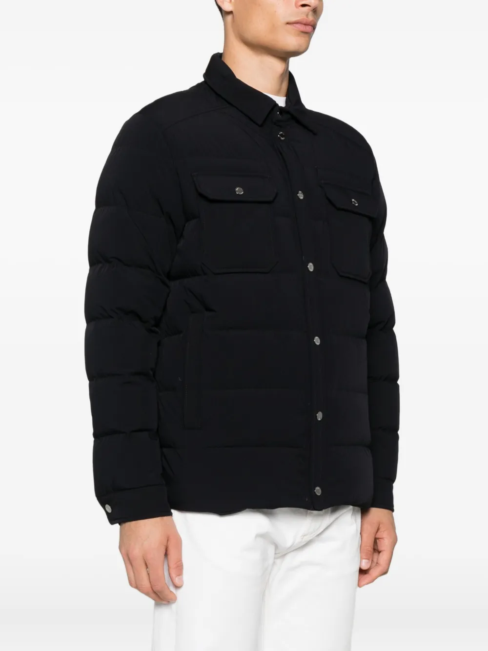 Moorer Veton-KN quilted jacket Blauw