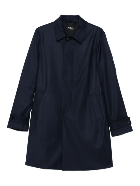 Kiton button-cuff wool coat