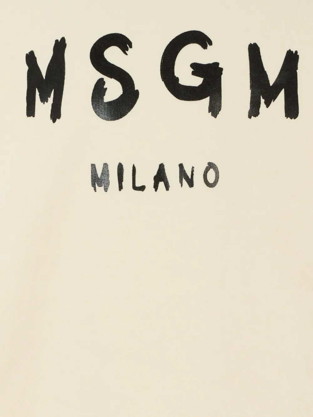 MSGM Kids Katoenen sweater met logoprint Wit