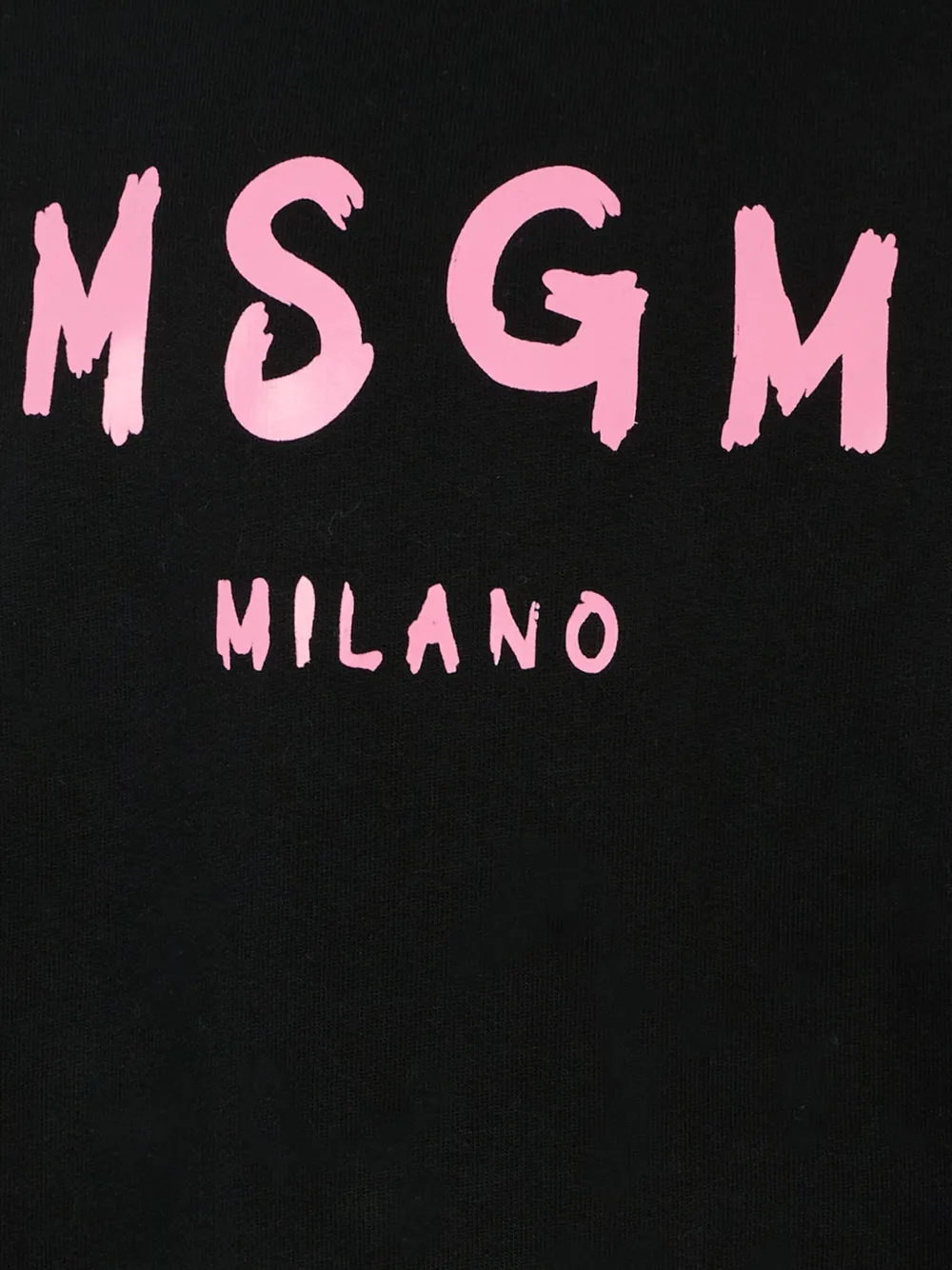 MSGM Kids Katoenen sweater met logoprint Zwart