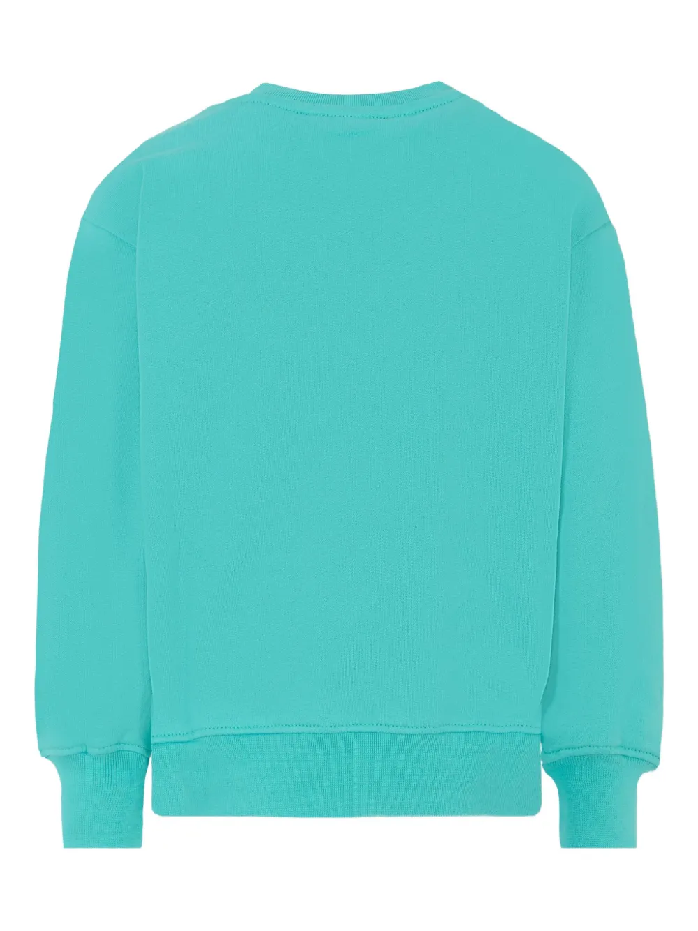 MSGM Kids Katoenen sweater met logoprint Blauw