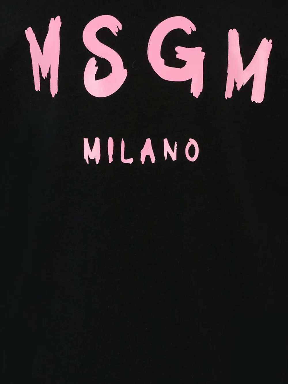 MSGM Kids T-shirt met logoprint en lange mouwen Zwart