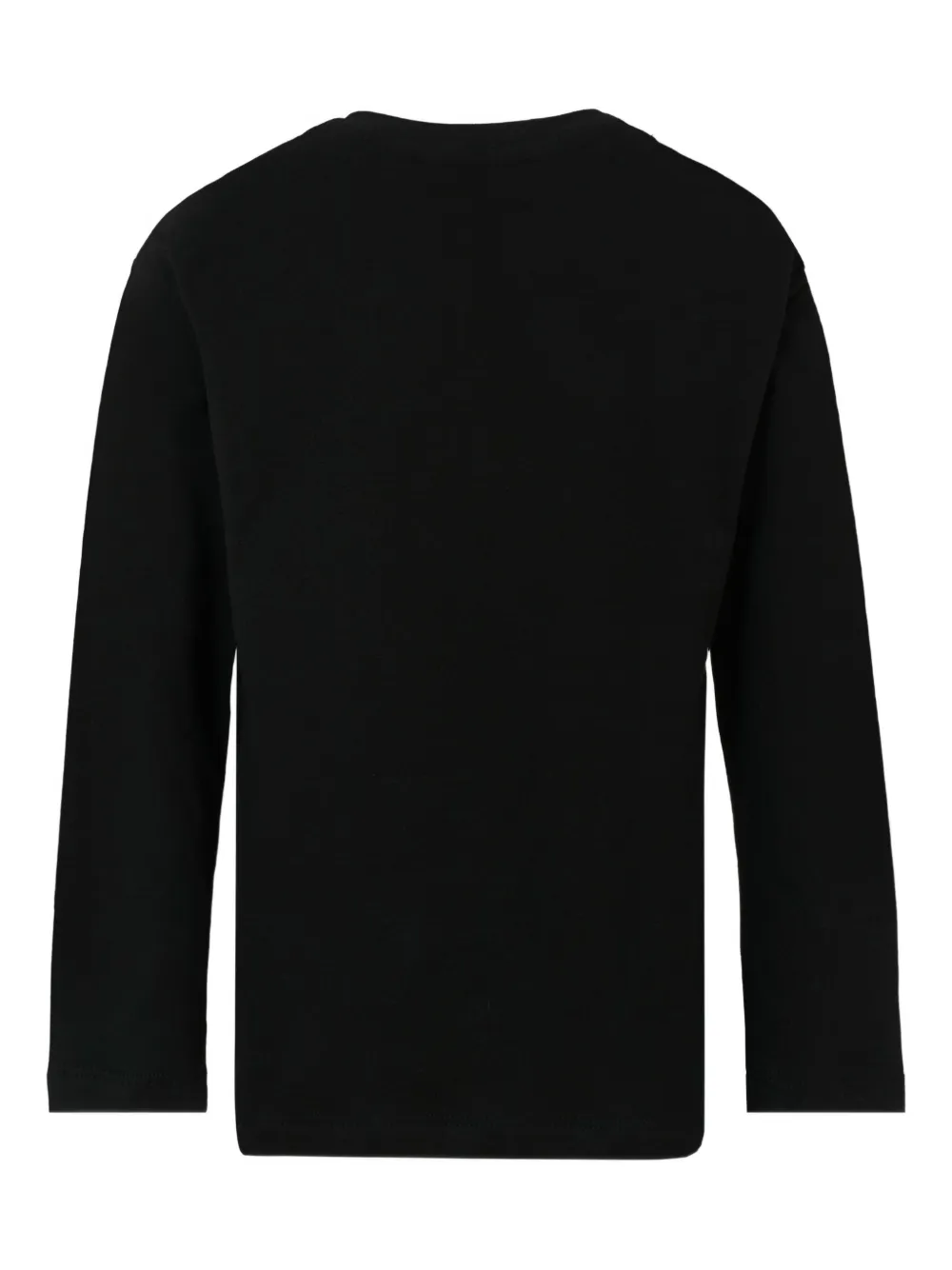 MSGM Kids T-shirt met logoprint en lange mouwen Zwart
