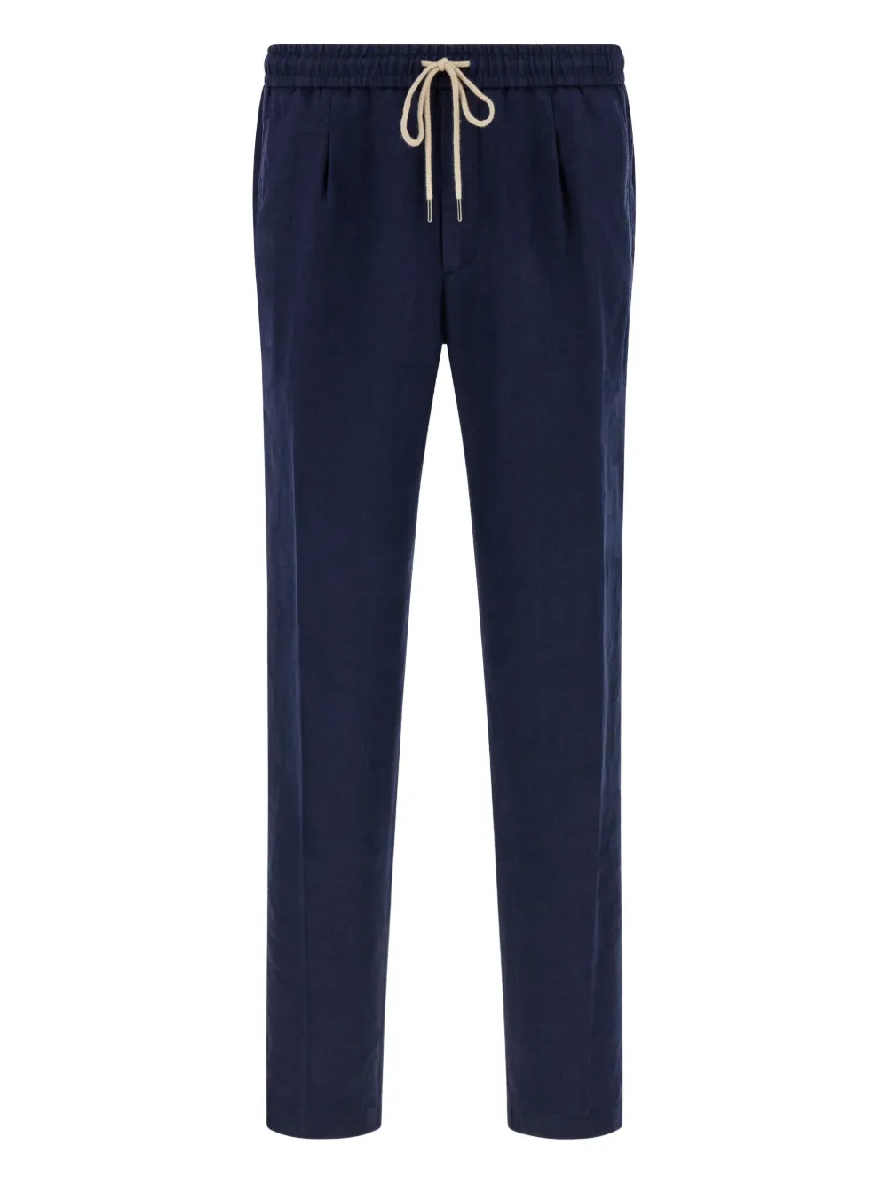 Boggi Milano City broek met trekkoord en plooien Blauw