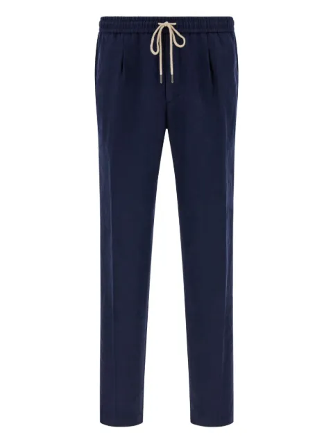 Boggi Milano City drawstring side-dart trousers