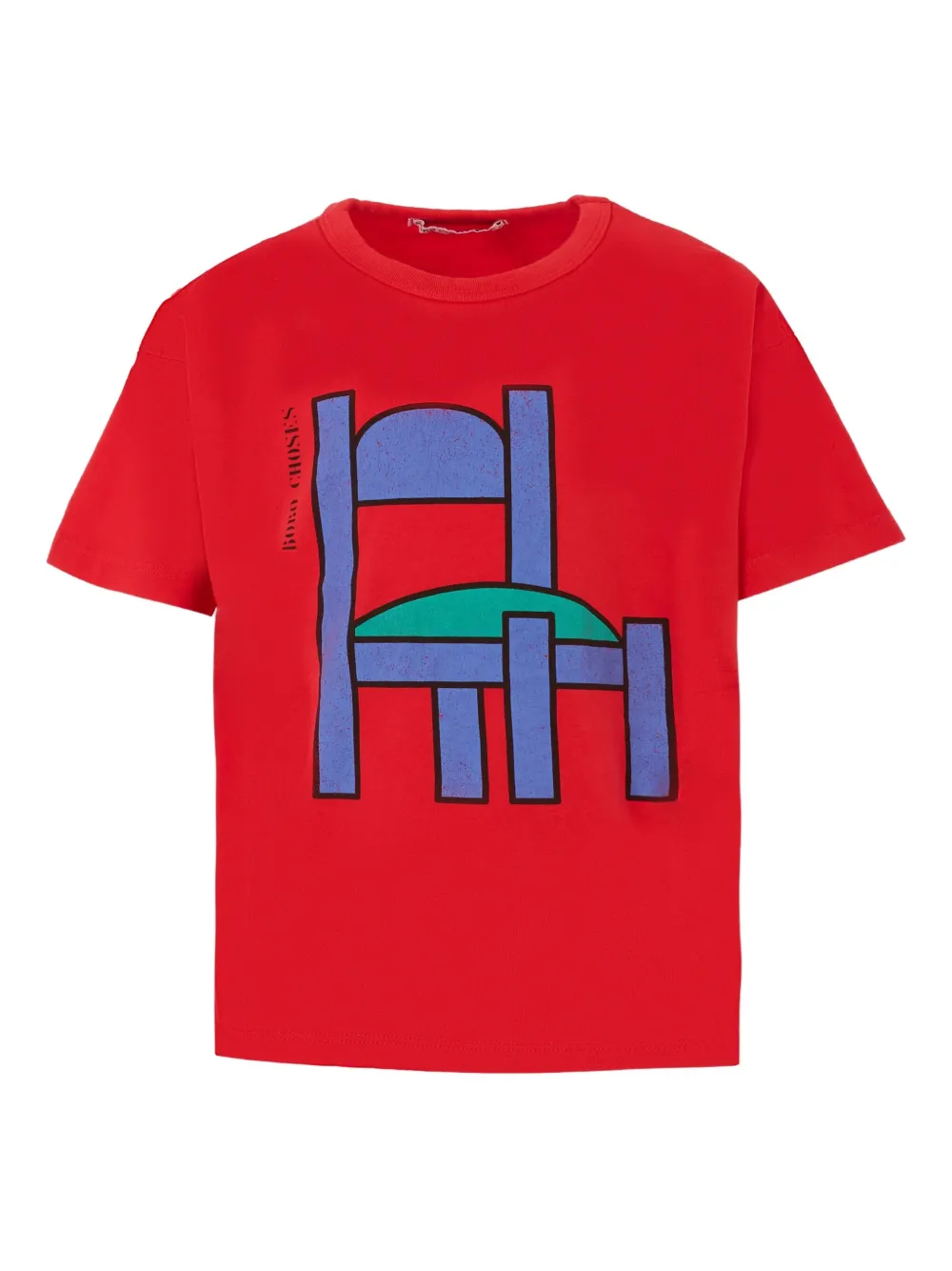 Bobo Choses graphic-print organic-cotton T-shirt Rood