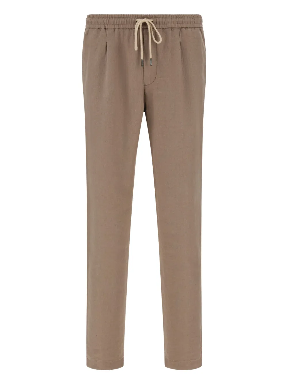 Boggi Milano City broek met trekkoord en plooien Bruin