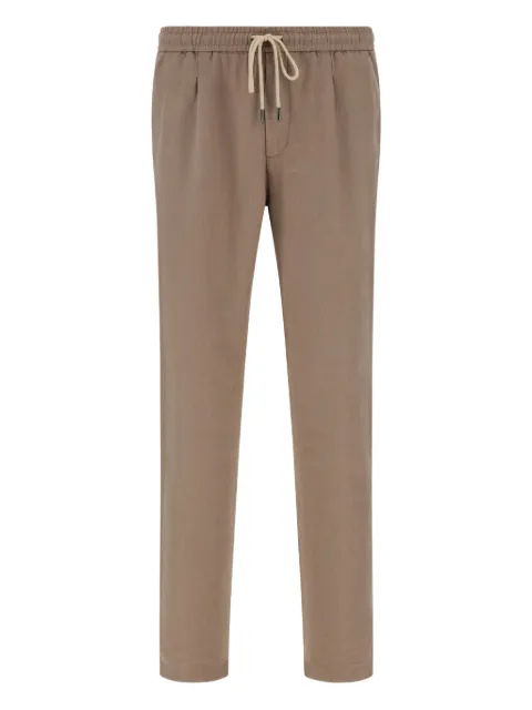 Boggi Milano City drawstring side-dart trousers