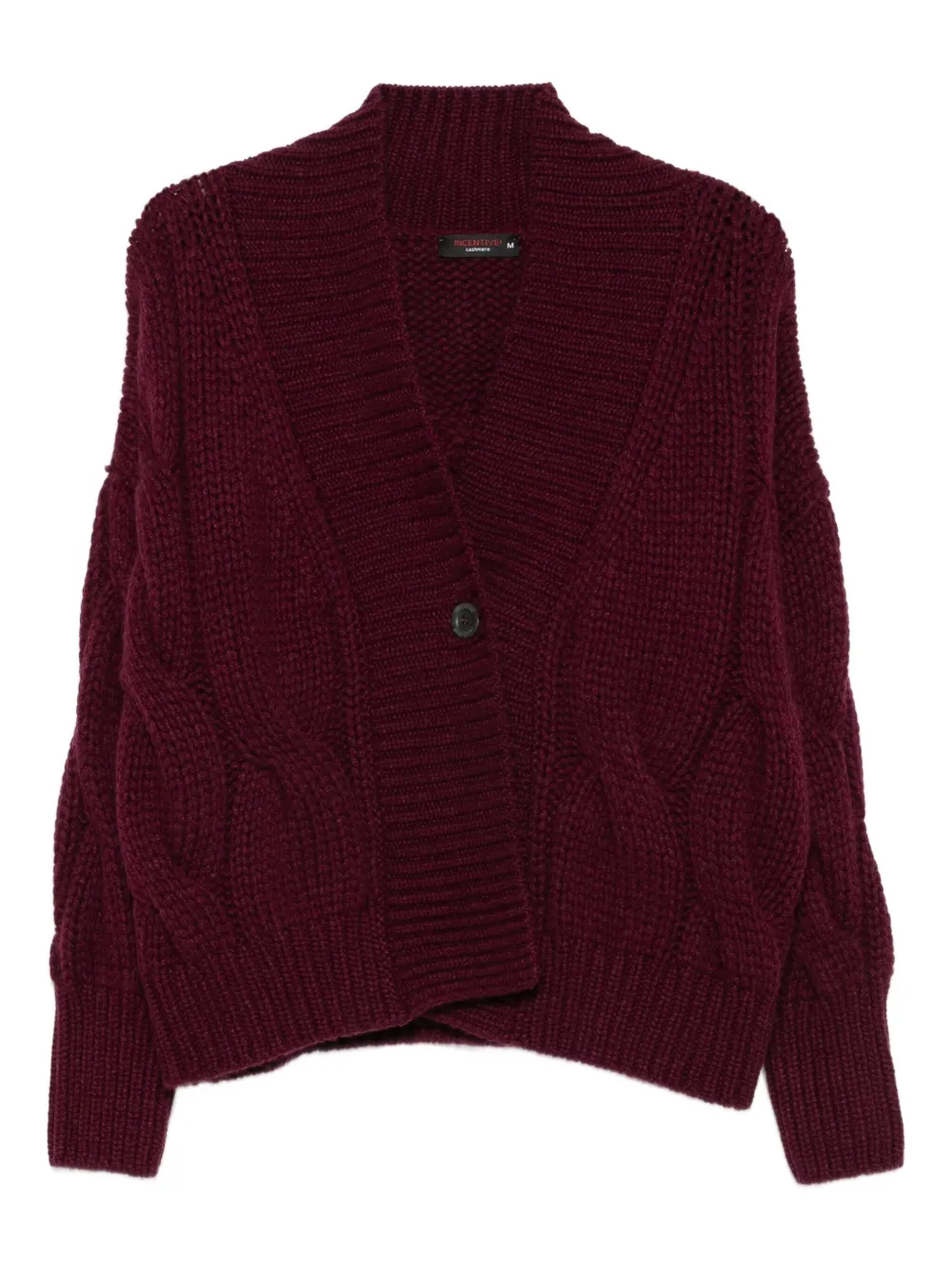 cable-knit cashmere cardigan