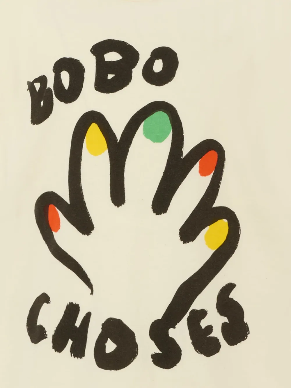 Bobo Choses Katoenen T-shirt met logoprint Beige