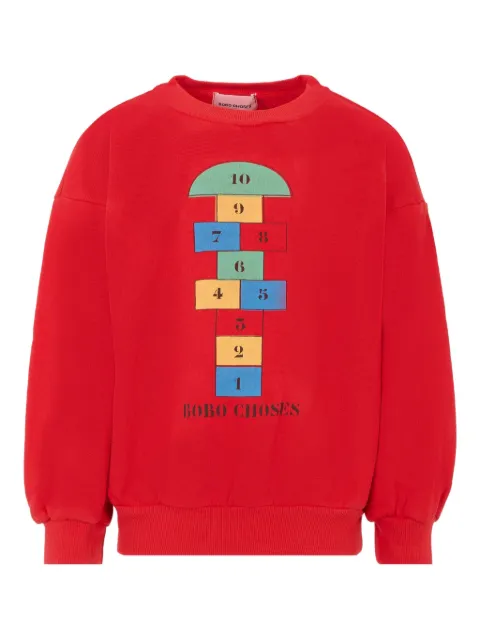 Bobo Choses hopscotch-print sweatshirt