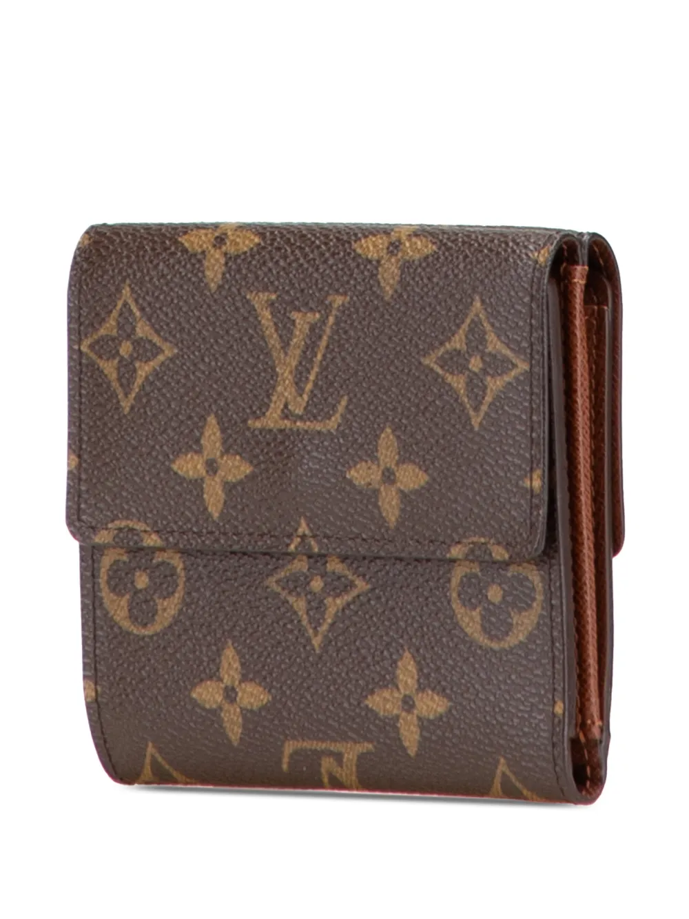 Pre-owned Louis Vuitton 2004 Monogram Portefeuille Elise Wallet Small Wallets In Brown