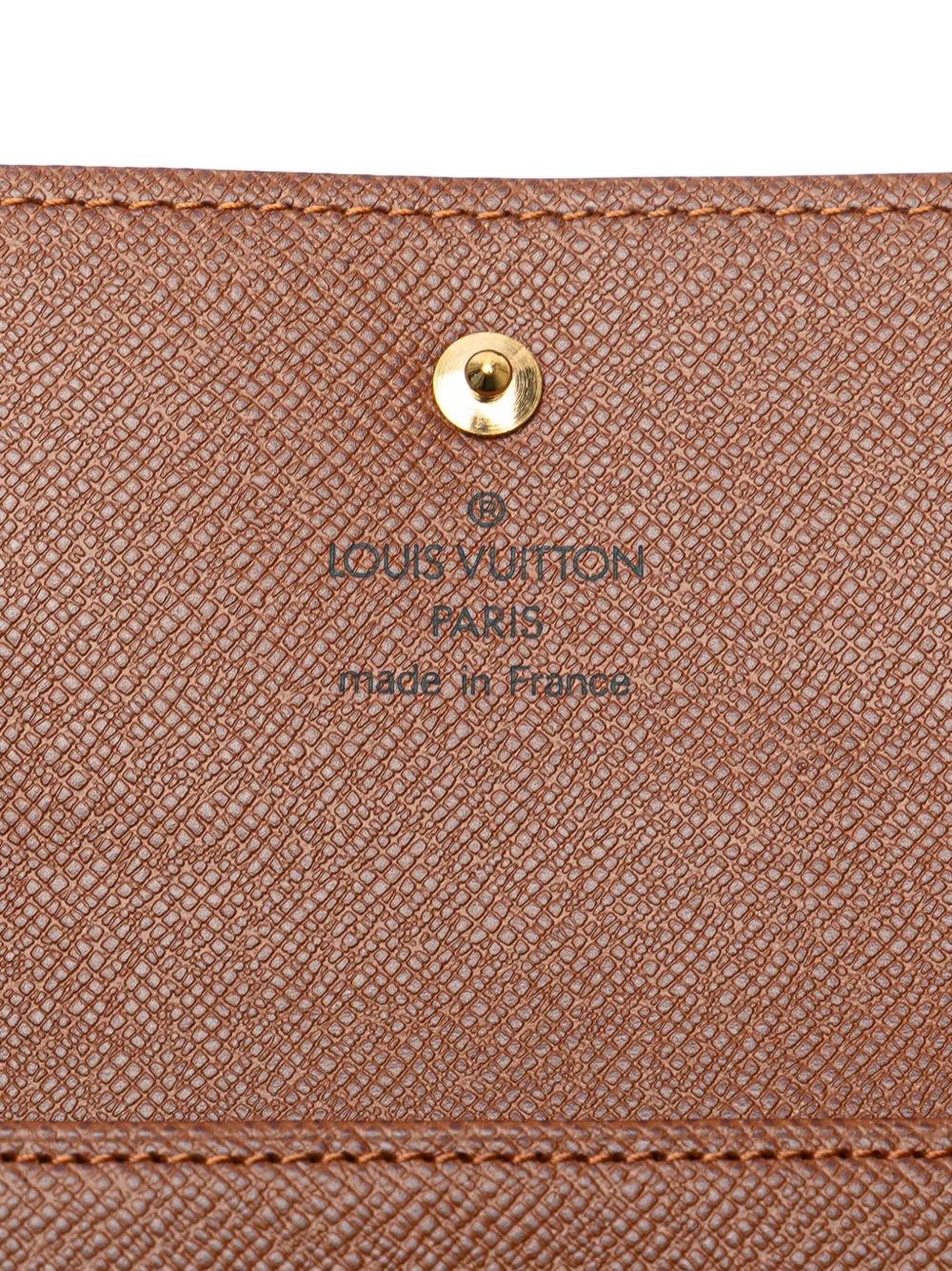 Pre-owned Louis Vuitton 2004 Monogram Portefeuille Elise Wallet Small Wallets In Brown