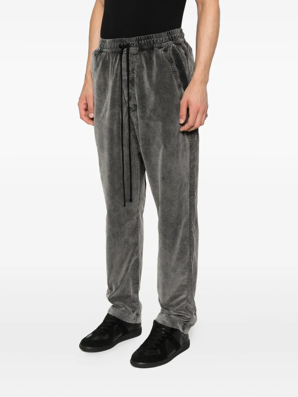 Thom Krom Drawstring Corduroy Trousers In Gray