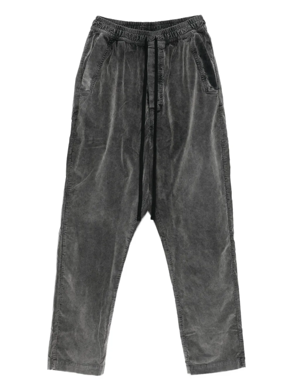 Thom Krom Drawstring Corduroy Trousers In Gray