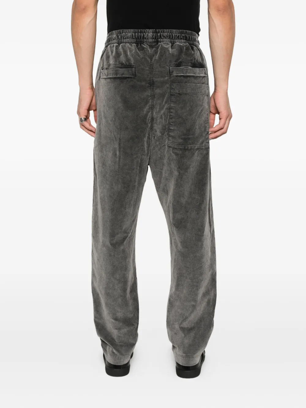 Thom Krom Drawstring Corduroy Trousers In Gray