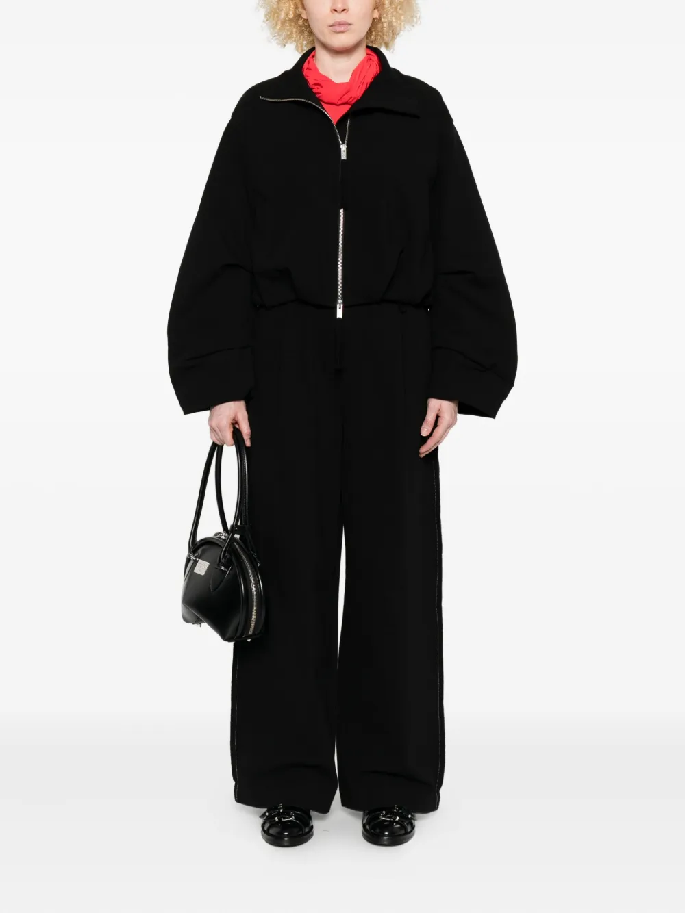 Thom Krom Broek met zijstreep - Zwart