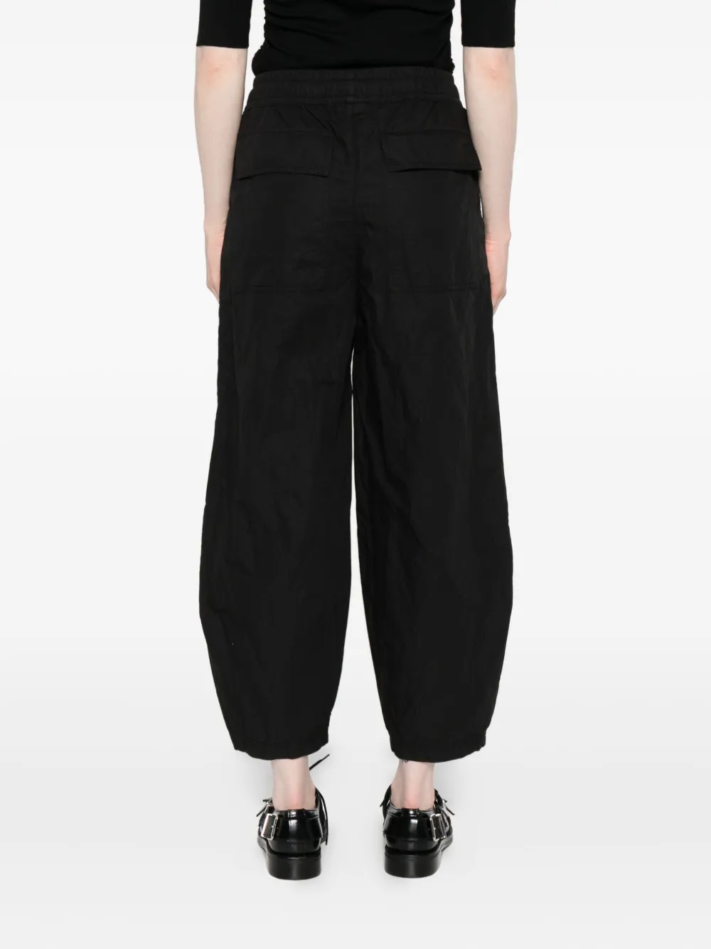 Thom Krom Broek met elastische taille Zwart