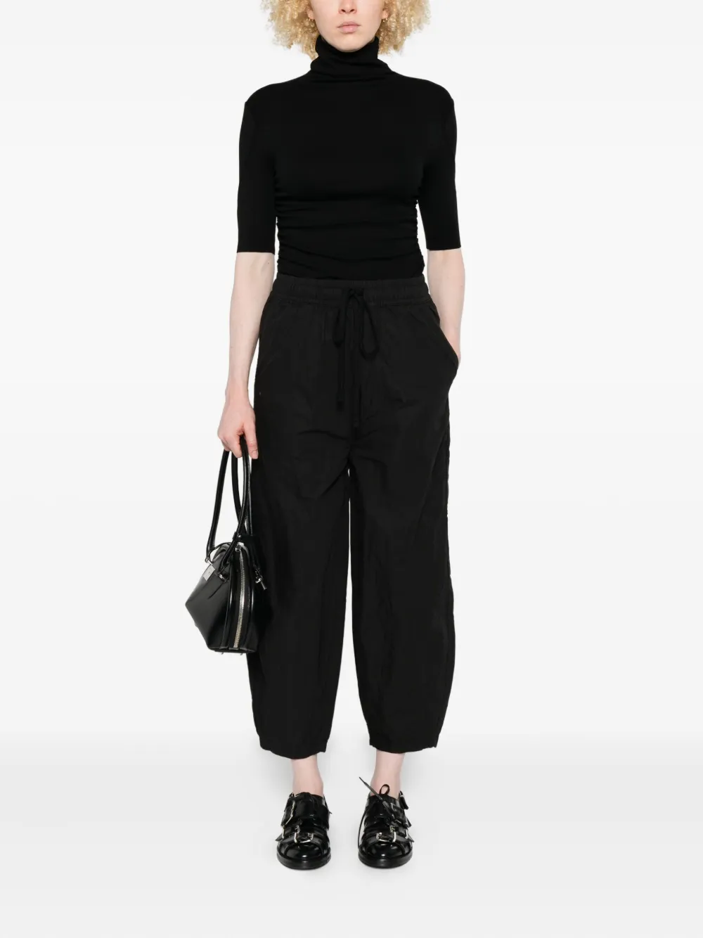 Thom Krom Broek met elastische taille - Zwart