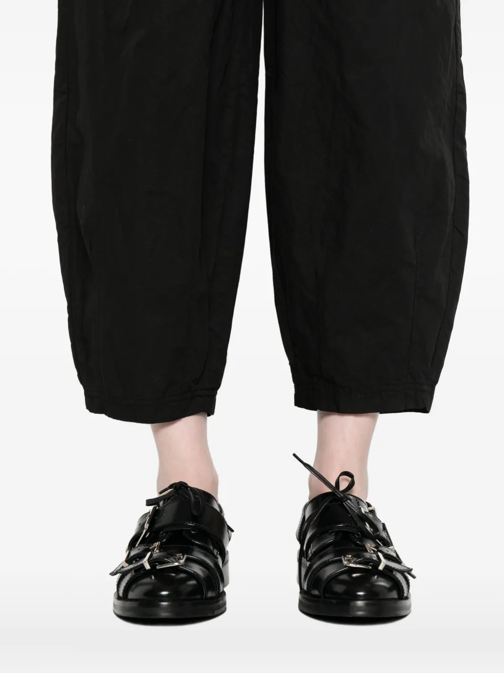 Thom Krom Broek met elastische taille Zwart