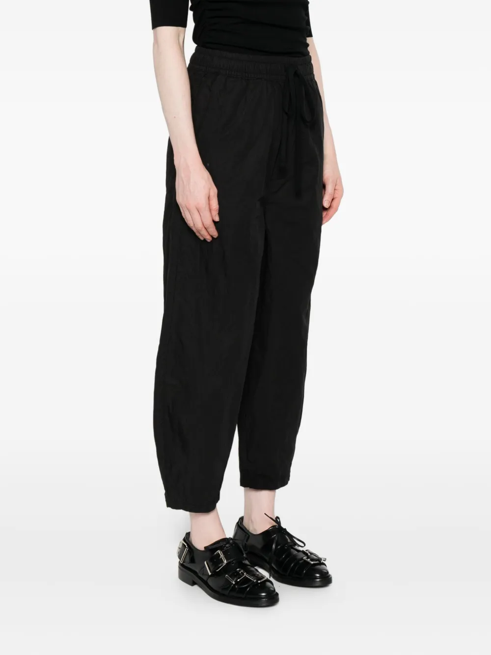 Thom Krom Broek met elastische taille Zwart