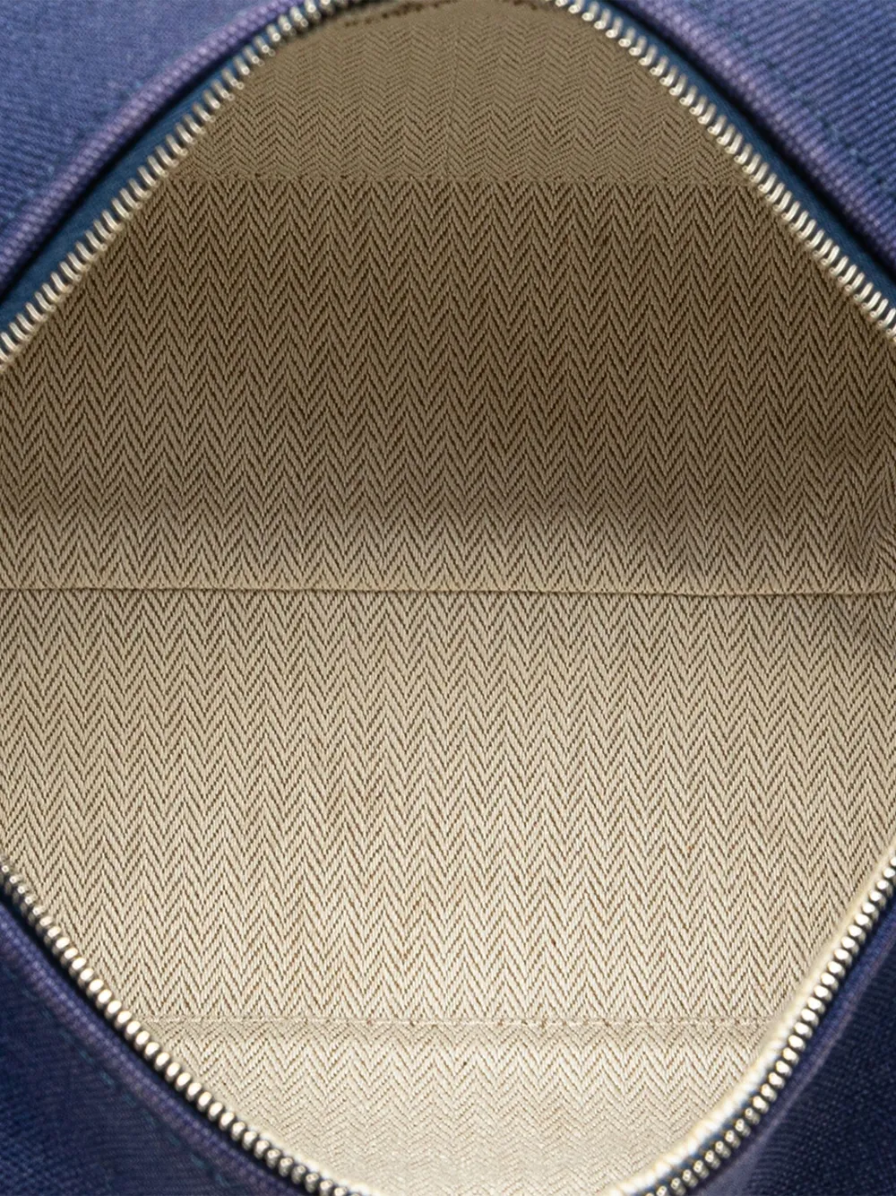 Pre-owned Hermes 2020-2025 Small Canvas Bride A Brac Case Vanity Bag In Blue