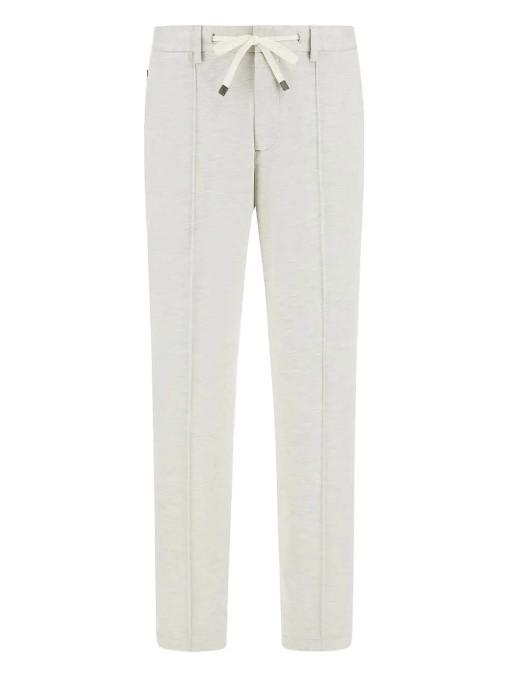 Boggi Milano Jersey broek met trekkoordtaille Grijs