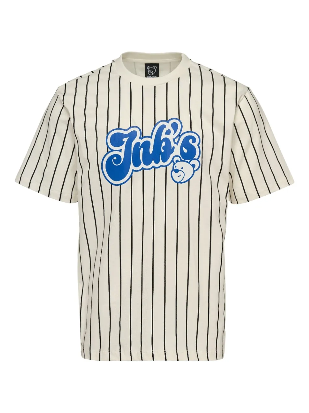 INBETWEENERS striped logo T-shirt | White | Image 1