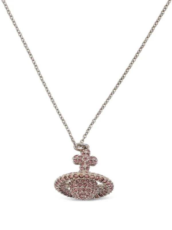 Vivienne Westwood Orb クリスタル ネックレス | シルバートーン