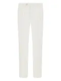 Boggi Milano side-darts trousers - White