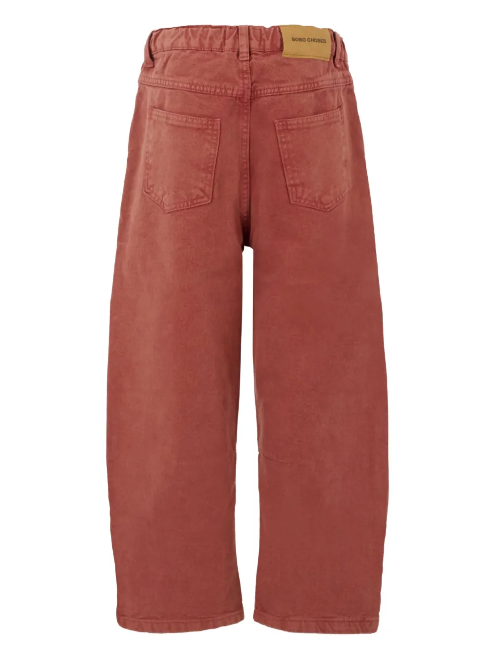 Bobo Choses Broek met geborduurd logo van biologisch katoen Roze
