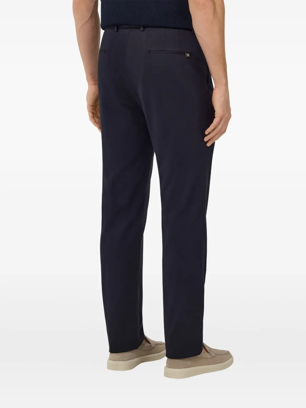 Boggi Milano Broek met plooien Blauw