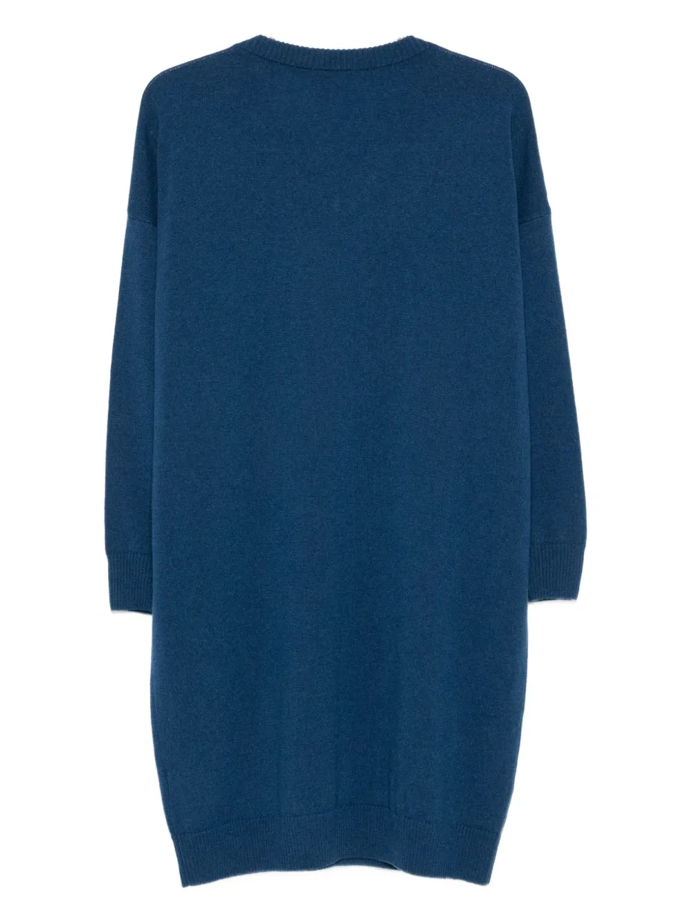 Incentive! Cashmere V-neck Cashmere Midi Dress In Blue