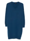 Incentive! Cashmere V-neck cashmere midi dress - Blue