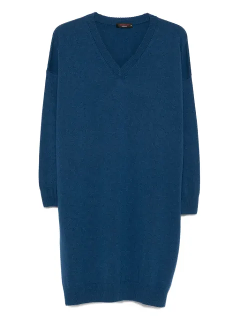 Incentive! Cashmere V-neck cashmere midi dress
