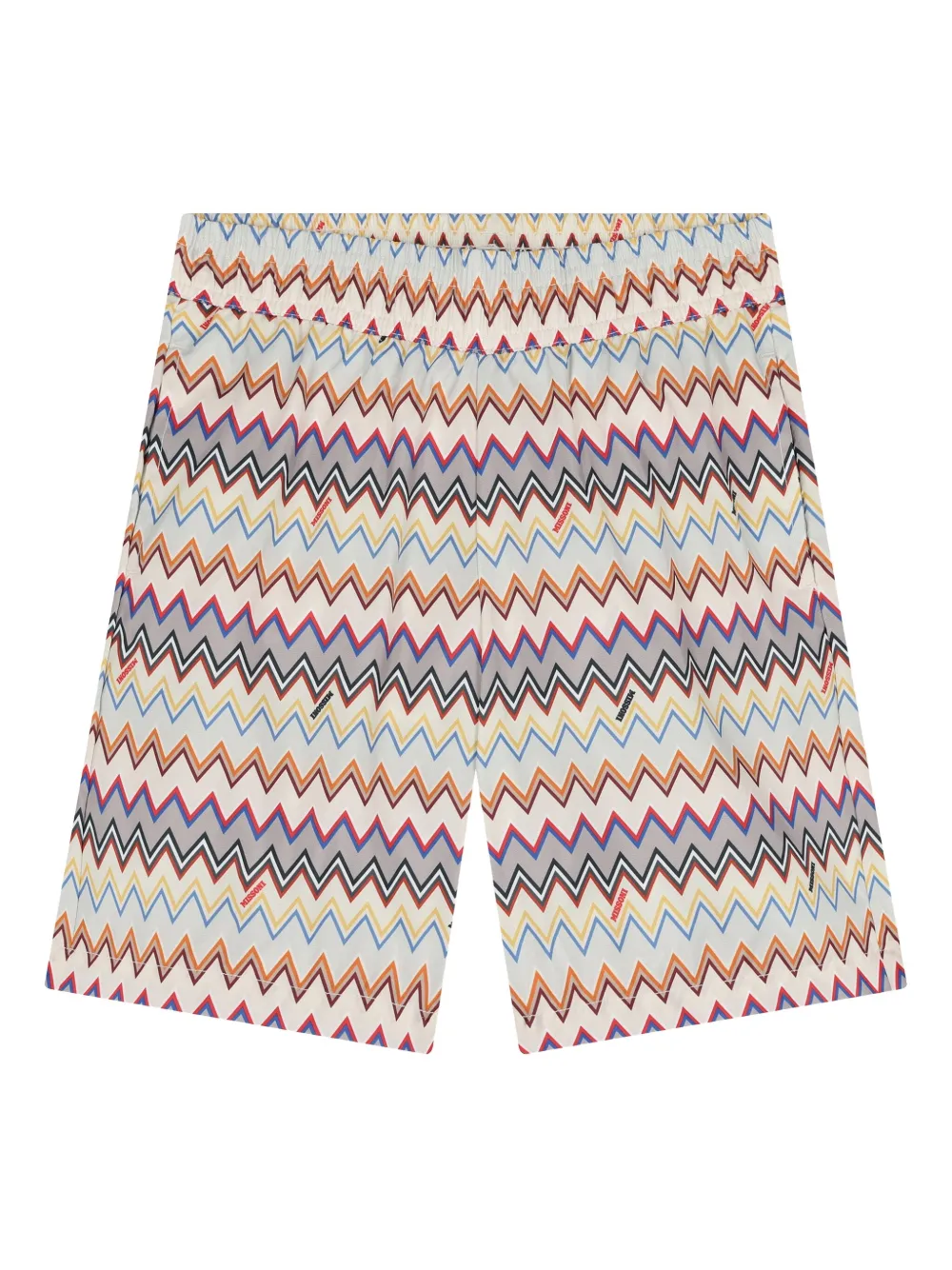 Missoni Kids Zwembroek met zigzag-patroon Beige