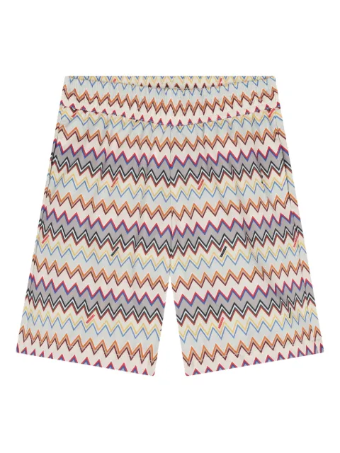 Missoni Kids zigzag-pattern swim shorts