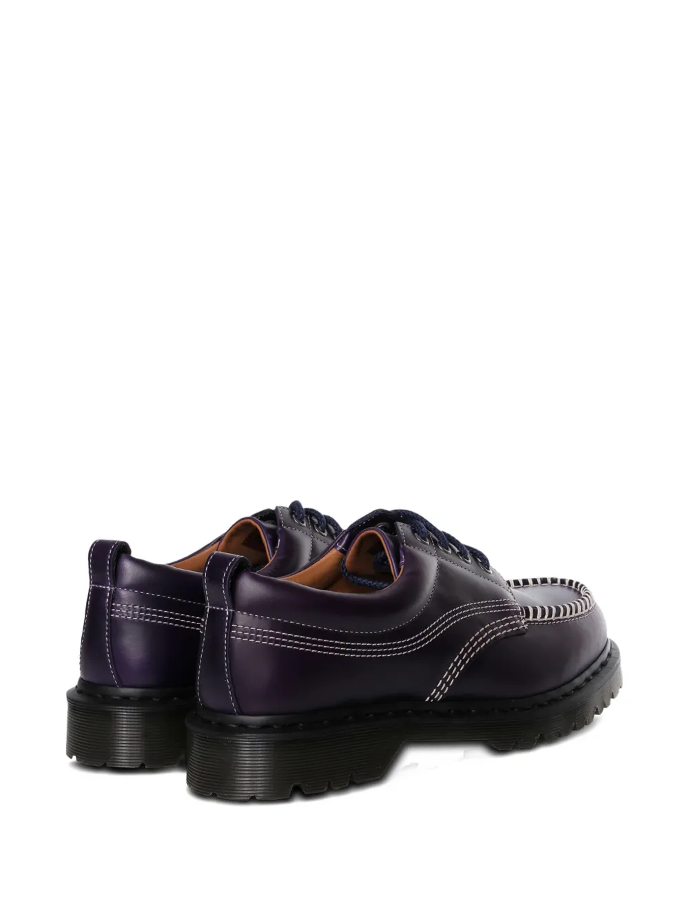 Dr. Martens Lowell contrast-stitch leather brogues Purple
