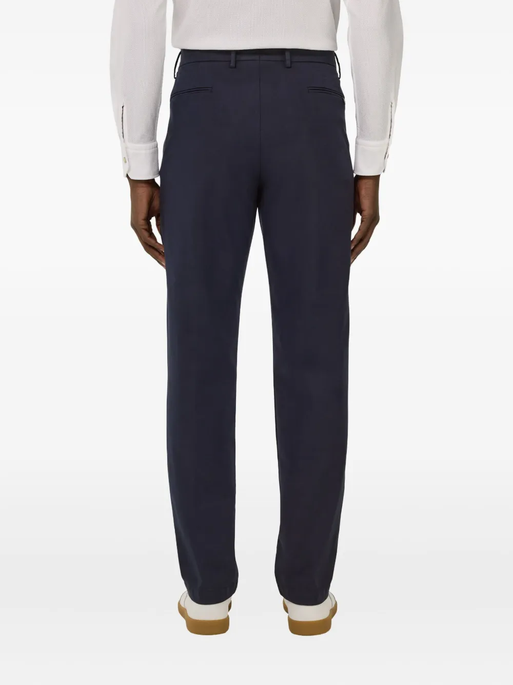 Boggi Milano Broek met knoopsluiting Blauw