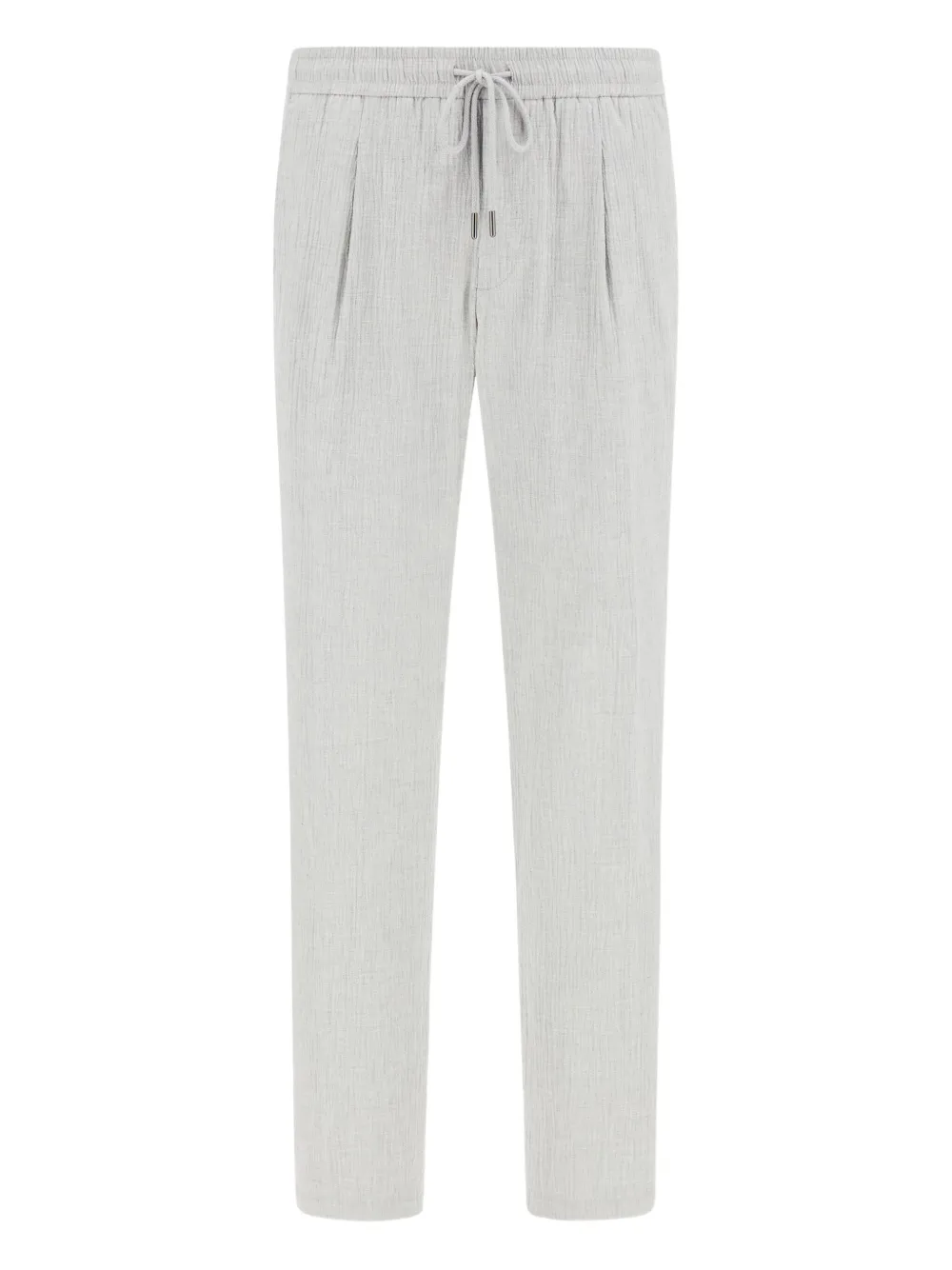 Boggi Milano City drawstring-waist seersucker trousers | Grey | Image 1