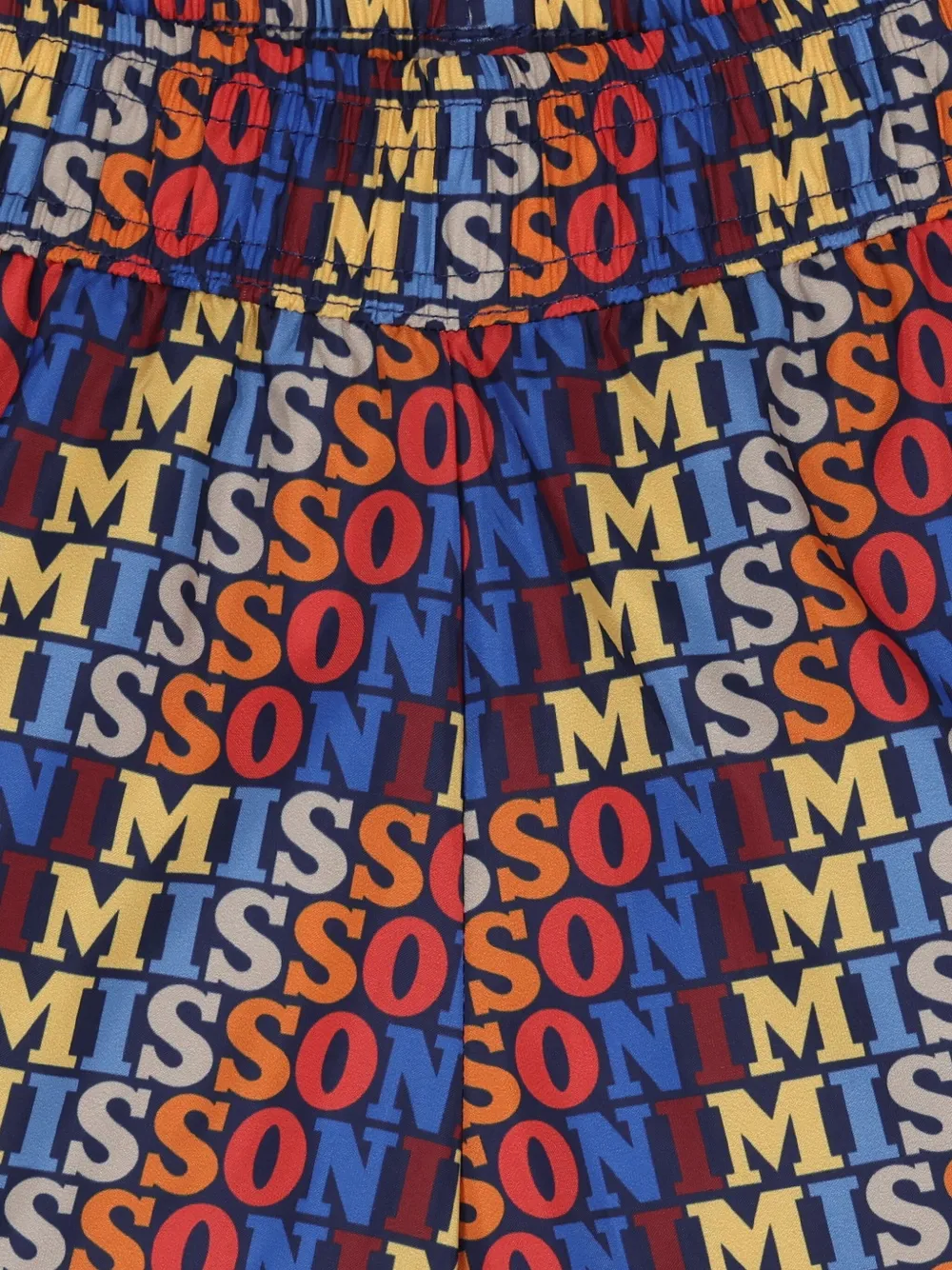 Missoni Kids Zwembroek met logoprint Rood