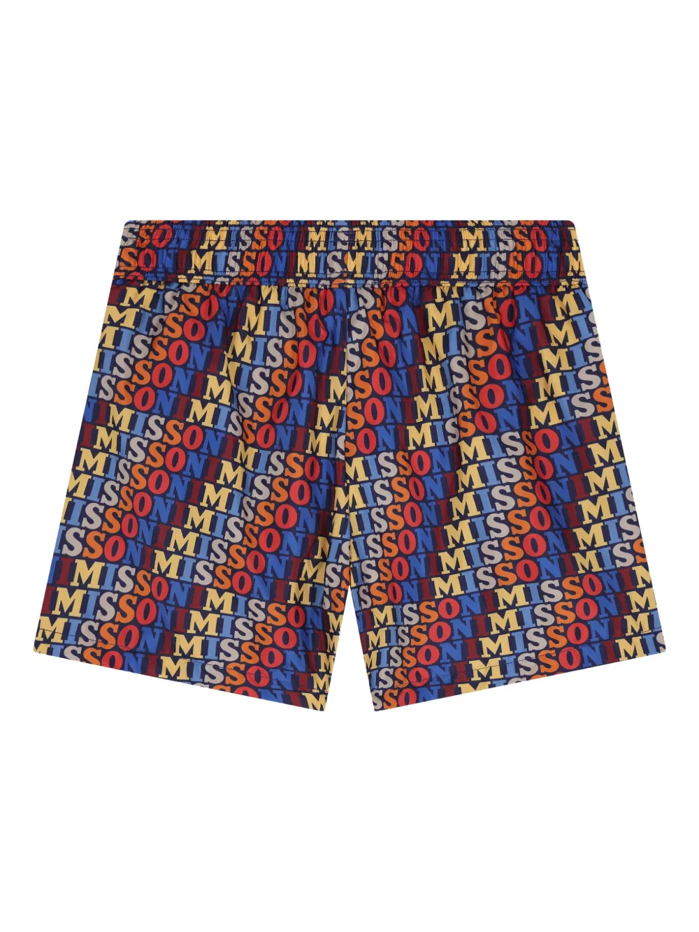 Missoni Kids Zwembroek met logoprint Rood