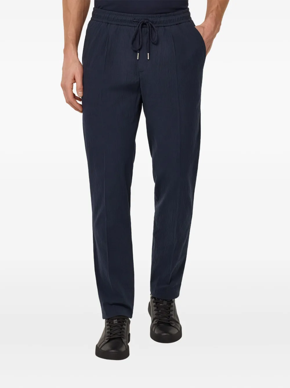 Boggi Milano City drawstring trousers Blauw