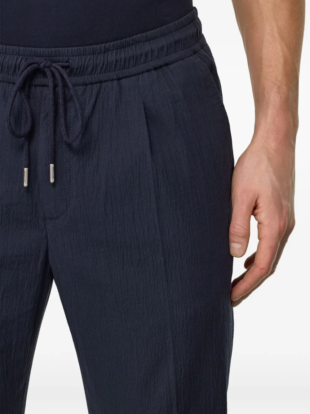 Boggi Milano City drawstring trousers Blauw