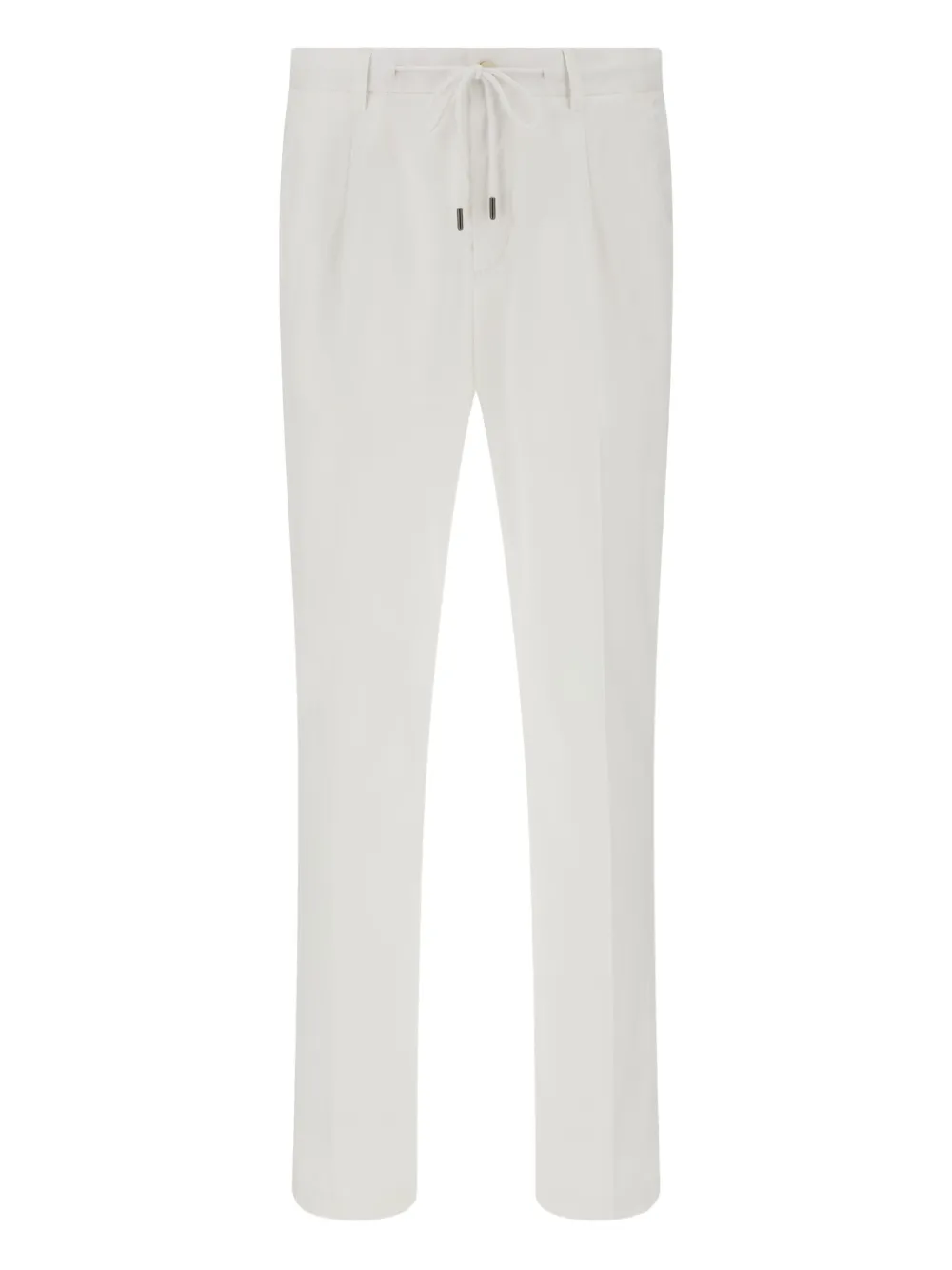Boggi Milano Broek met trekkoord en pijlprint Wit