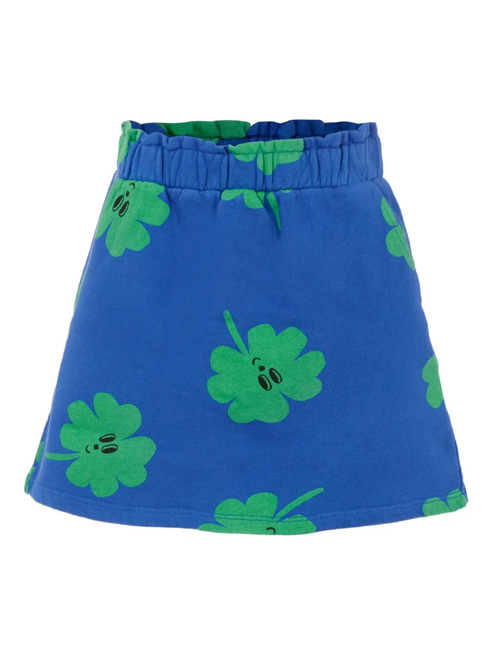 Bobo Choses Rok met elastische taille en klaverprint Blauw