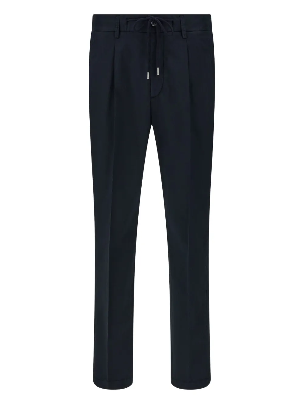 Boggi Milano drawstring side-dart trousers Blauw