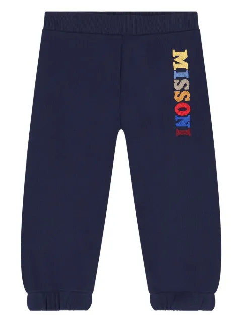 Missoni Kids logo-embroidered track pants