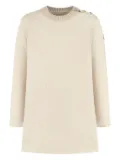 Moncler Enfant button-detailed crew-neck dress - Neutrals