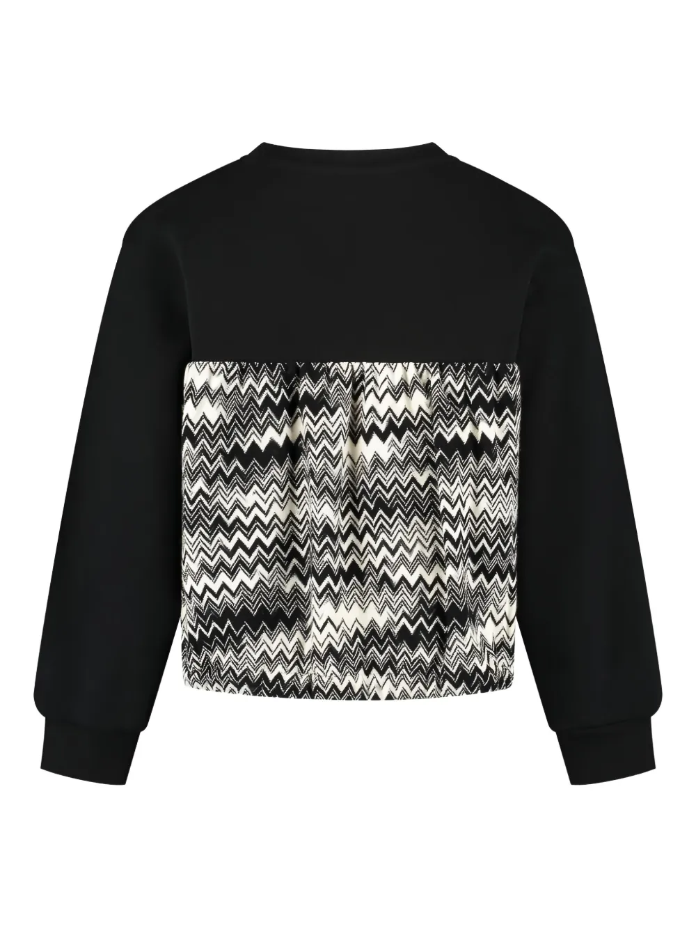 Missoni Kids embroidered-logo sweatshirt Zwart